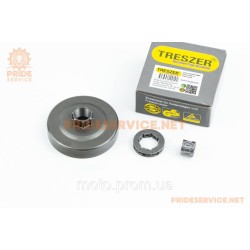 Тарелка сцепления + звезда 325-7 Husqvarna-340/345/350/351/353/357/359/445/450/560 + подшипник