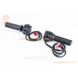 Ручка газа (акселератор)+грипсы, чёрные E-BIKE MAX Ручка газа (акселератор)+грипсы, чёрные E-BIKE MAX