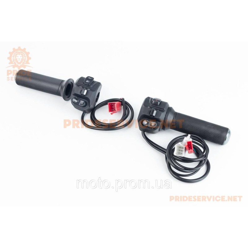 Ручка газа (акселератор)+грипсы, чёрные E-BIKE MAX