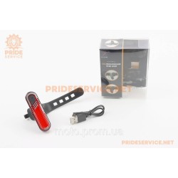 Ліхтар задній 60 lumen, Li-ion 3.7V 330mAh зарядка від USB, вологозахисний, HJ-040 Ліхтар задній 60 lumen, Li-ion 3.7V 330mAh зарядка від USB, вологозахисний, HJ-040