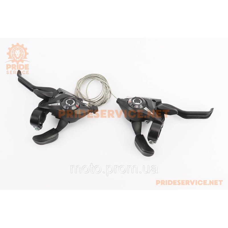 Переключатели (моноблок) 3x8 скоростей, чёрные ST-EF 51