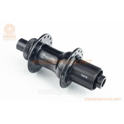 Втулка задня MTB алюмінієва 14Gx32H під касету 8-10з, Disk-brake Center Lock, пром-підшипники, кріпл. під вісь 12мм, чорна WB-241