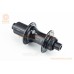 Втулка задняя MTB алюминиевая 14Gx32H под кассету 8-10зв, Disk-brake Center Lock, пром-подшипники, крепл. под ось 12мм, чёрная