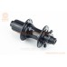 Втулка задня MTB алюмінієва 14Gx32H під касету 8-10з, Disk-brake, пром-підшипники, кріпл. під вісь 12мм, чорна WB-241