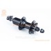 Втулка задня MTB алюмінієва 14Gx36H під касету 8-11зв, Disk-brake, 4 пром-підшипники 6001 2RS, кріпл. ексцентрик, чорна U-B25RQR
