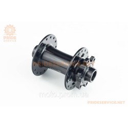 Втулка передняя MTB алюминиевая 14Gx32H, Disk-brake, 2 пром-подшипники, крепл. под ось 15мм, чёрная WB-T01 Втулка передняя MTB алюминиевая 14Gx32H, Disk-brake, 2 пром-подшипники, крепл. под ось 15мм, чёрная WB-T01
