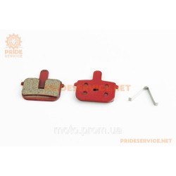 Гальмівні колодки Disk-brake (Kugoo G-Booster,M5,V1,G2 Pro, Bolids Boli-BB8-5), червоні