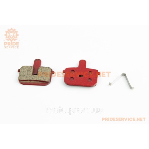 Гальмівні колодки Disk-brake (Kugoo G-Booster,M5,V1,G2 Pro, Bolids Boli-BB8-5), червоні