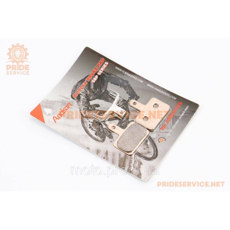 Гальмівні колодки Disk-brake (Shimano BR-M416,575,495,486,485,446,445,395,375), технології спікання SINTERED YL-1001