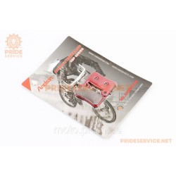 Гальмівні колодки Disk-brake (Shimano LX BR-M655,765,775, XT BR-755,965,966,975, XTR M965,966, Saint M800), червоні YL-1015