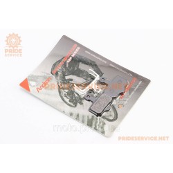 Гальмівні колодки Disk-brake (Sram XX, Avid Elixir 3,5, Elixir R, CR), чорні YL-1002