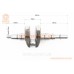 Колінвал 186F (Dшийки-40мм, H-117,4мм) під шпонку D-25мм