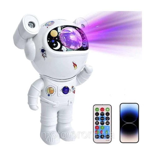 Ночник проектор космонавт-3 20см, USB, пульт, BlueTooth 1/30