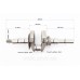 Колінвал 168F/170F (D шийки-30mm, H-85mm, L-255mm) під шпонку D-19mm