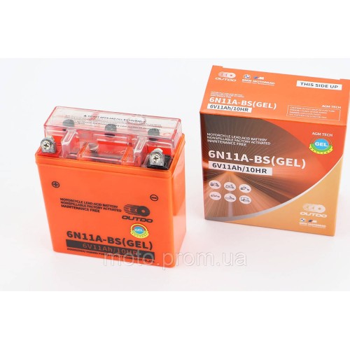 Акумулятор 6V11Ah 6N11A-BS GEL (L120*W60*H130mm)