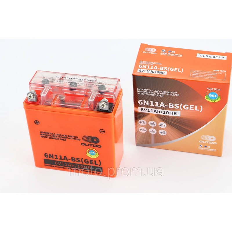 Акумулятор 6V11Ah 6N11A-BS GEL (L120*W60*H130mm)