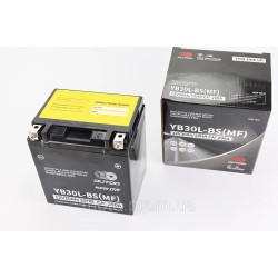 Аккумулятор 12V30Ah YB30L-BS(MF) кислотный (L168*W132*H192mm) Аккумулятор 12V30Ah YB30L-BS(MF) кислотный (L168*W132*H192mm)