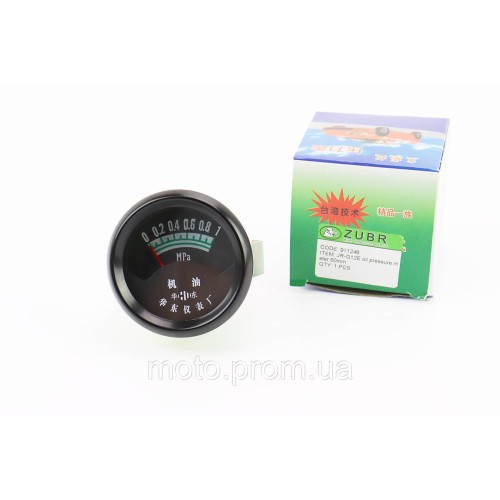 Покажчик тиску мастила 0-10х0,1мРа, D-60mm Тип 2