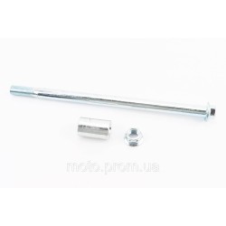 Ось колеса заднего d15mm; L260mm + втулка, гайка Ось колеса заднего d15mm; L260mm + втулка, гайка