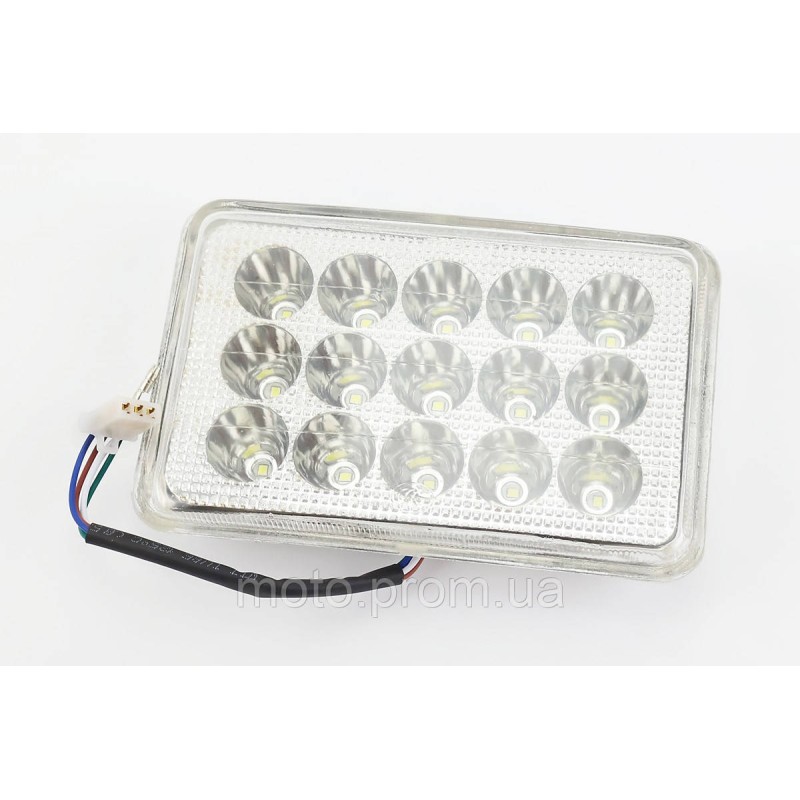 Фари квадратна передня частина 15-LED, 165x105мм, TUNING