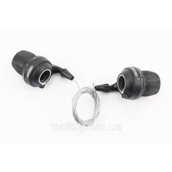 Переключатели (грипшифт) 3x7 скоростей, чёрные CR-SH100 Переключатели (грипшифт) 3x7 скоростей, чёрные CR-SH100