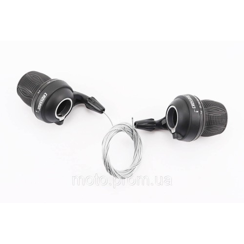 Перемикачі (грипшифт) 3x7 швидкості, чорні CR-SH100