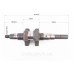 Колінвал 188F (Dшийки-42mm, H-120,5mm) під шпонку D-25mm