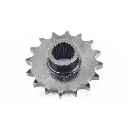 Зірка приводна задня шліцьова 530-16T (втулка d=25mm, L=32mm)