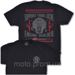 Футболка Maxima Short Sleeve Tee - ENGINE BUILDER [Black], L