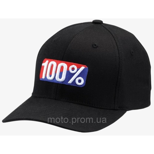 Кепка 100% FlexFit Hat - CLASSIC [Black], S/M