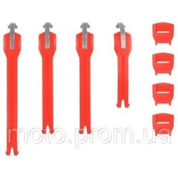 LEATT Strap kit 6.5 Boot [Red], No Size