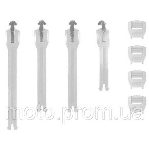 LEATT Strap kit 6.5 Boot [White], No Size
