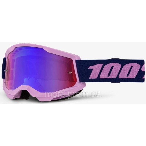 Окуляри 100% STRATA 2 Goggle [Purple], Mirror Blue Lens