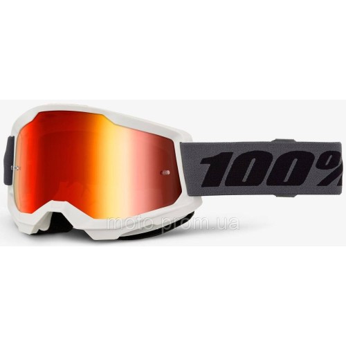 Окуляри 100% STRATA 2 Goggle [Grey], Mirror Red Lens