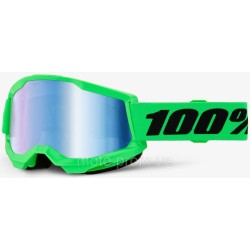 Окуляри 100% STRATA 2 Goggle [Neon Green], Mirror Blue Lens