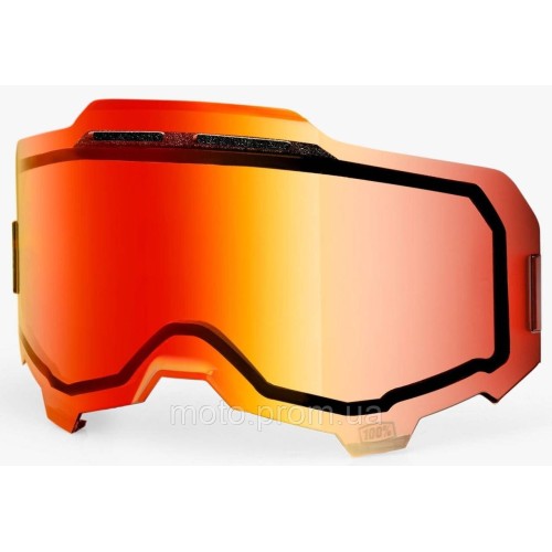 Лінза 100% ARMEGA/ARmatic Dual Vented Lens [Mirror Red], Dual Mirror Red Lens