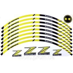 Наклейка на обод колеса Kawasaki Z Series Yellow Наклейка на обод колеса Kawasaki Z Series Yellow