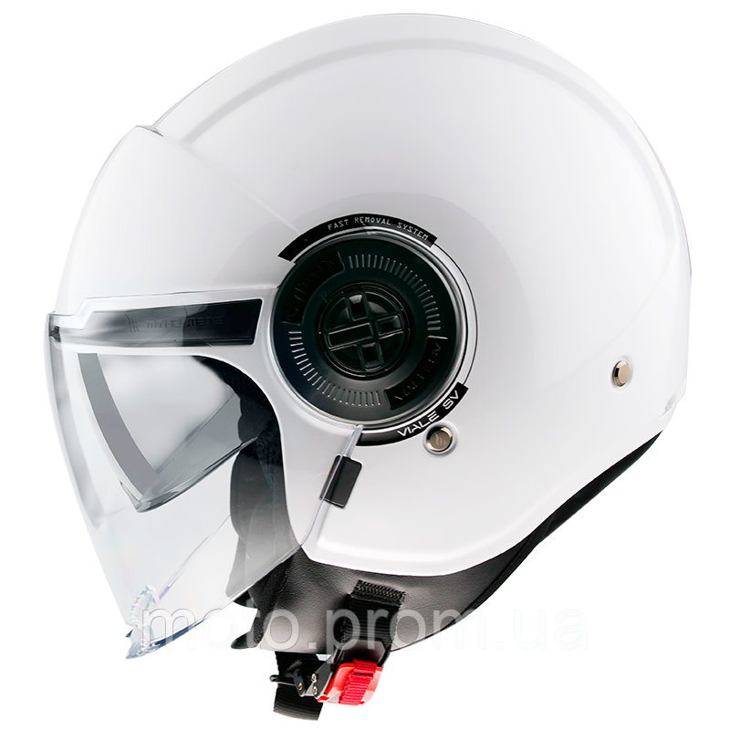 Мотошолом MT VIALE SV S Solid Gloss White XXS