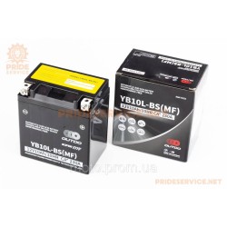 Акумулятор 12V10Аh YB10L-BS(MF) кислотний (L132*W88*H145мм)