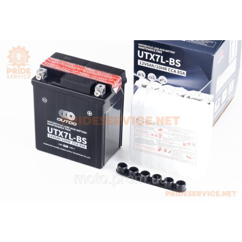 Аккумулятор 12V6Ah UTX7L-BS кислотный (L113*W70*H130мм) 