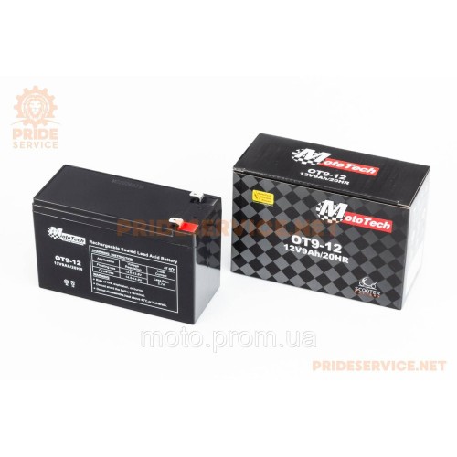 Акумулятор 12V9Ah OT9-12 кислотний (L151*W65*H94мм) для ДБЖ, іграшок та ін.