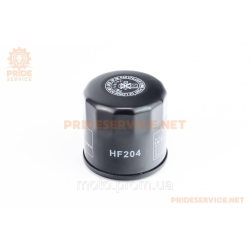 Фільтр оливний HF204 (M20x1,5) Honda CB/CBF 500/600/1000, Kawasaki ZX 600/636, Yamaha YZF-R1/R6, Kawasaki KVF360/650/700, Yamaha