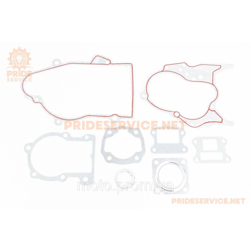 Прокладки двигателя Honda TACT/AF16 50cc-41мм, к-кт 8 деталей (красная нить)