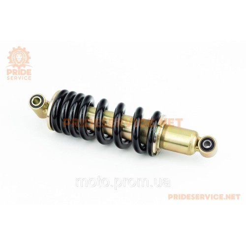 Shineray XY200/250GY-9А Амортизатор задній МОНО 300мм*d76мм (втулка 10мм/втулка 12мм), чорний