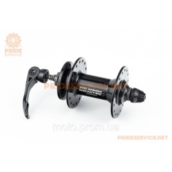 Втулка передня MTB алюмінієва 14Gx32H, Disk-brake, 2 пром-підшипники 6000 2RS, кріпл. ексцентрик, чорна D761SBT