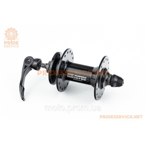 Втулка передня MTB алюмінієва 14Gx32H, Disk-brake, 2 пром-підшипники 6000 2RS, кріпл. ексцентрик, чорна D761SBT