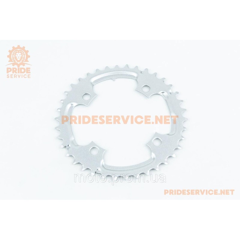 Зірка передня MTB 38Т index (BCD:104мм), сіра PRO-38T