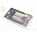Ручки руля 130мм с зажимом Lock-On с двух сторон, серо-чёрные U-165A (TPE)
