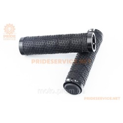 Ручки керма 130мм з затискачем Lock-On з двох сторін, чорні Silicone U-192С