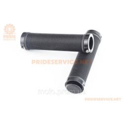 Ручки руля 130мм с зажимом Lock-On с двух сторон, чёрные U-151A (TPE)